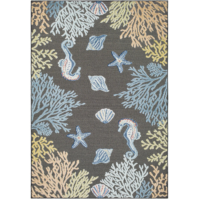 Ballycastle Indoor / Outdoor Rug, Rectangle 6'7" x 9'