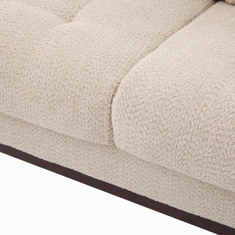 Canapé 83,5 po, Beige bouclé