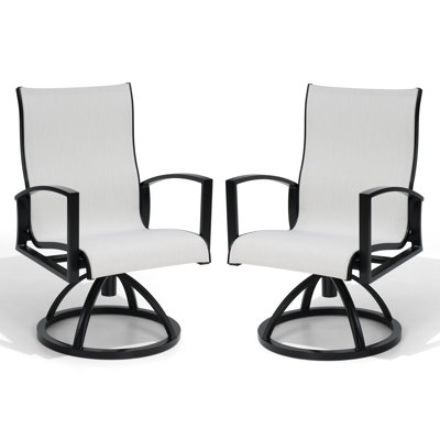 Outdoor Dining Aluminum Armchair With Sunbrella
