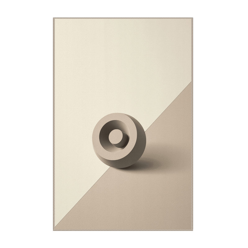 Tapis beige moelleux moelleux et moelleux en pierre de curling - reliure beige, 2 pi x 3 pi