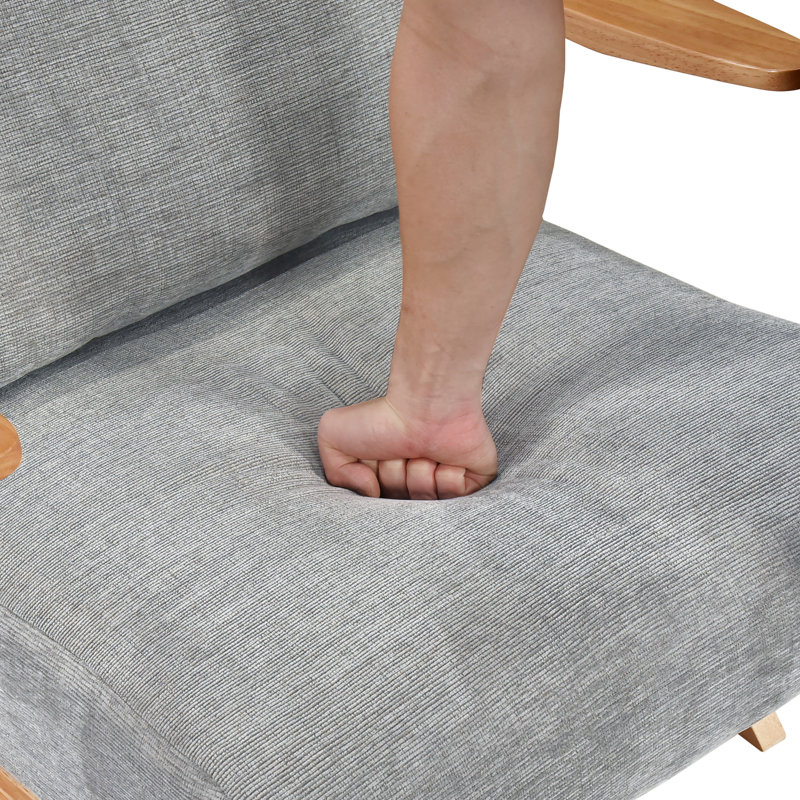 Chaise d'appoint de style Mid-Century moderne, Gris, Naturel
