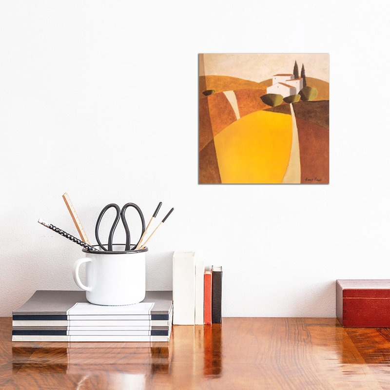 Country Road II by Hans Paus - Wrapped Canvas Painting, 30.48 cm H x 30.48 cm W
