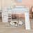 Twin Wood Loft Bed With Storge Staircase, Convertible Ladder And Slide-418993915