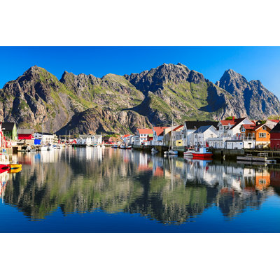 Henningsvaer by Rusm - Wrapped Canvas Print