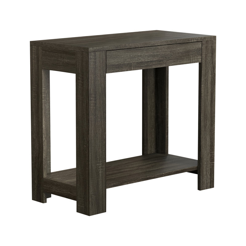 Farrah End Table with Storage, Dark Gray