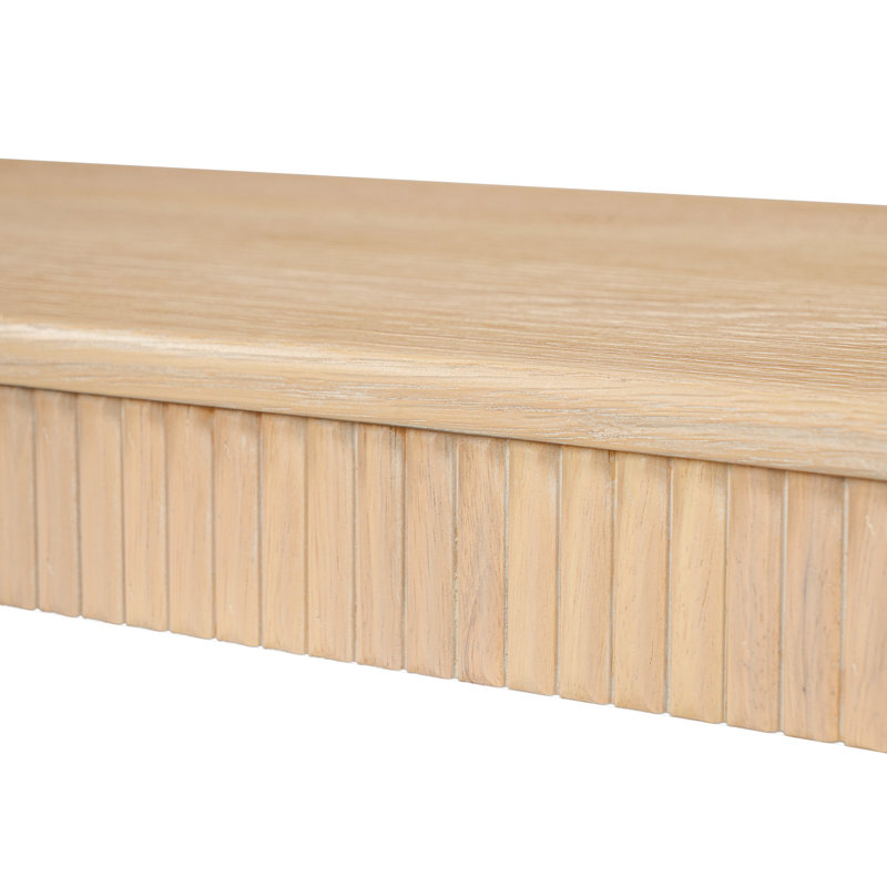 Ensemble de table de salle à manger et de banc Zellan Mid-Century, 3 pièces: table, 2 bancs