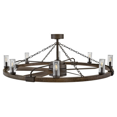 Sawyer 52" LED Indoor/Outdoor Farmhouse Smart Fandelier w/ 44" Fan