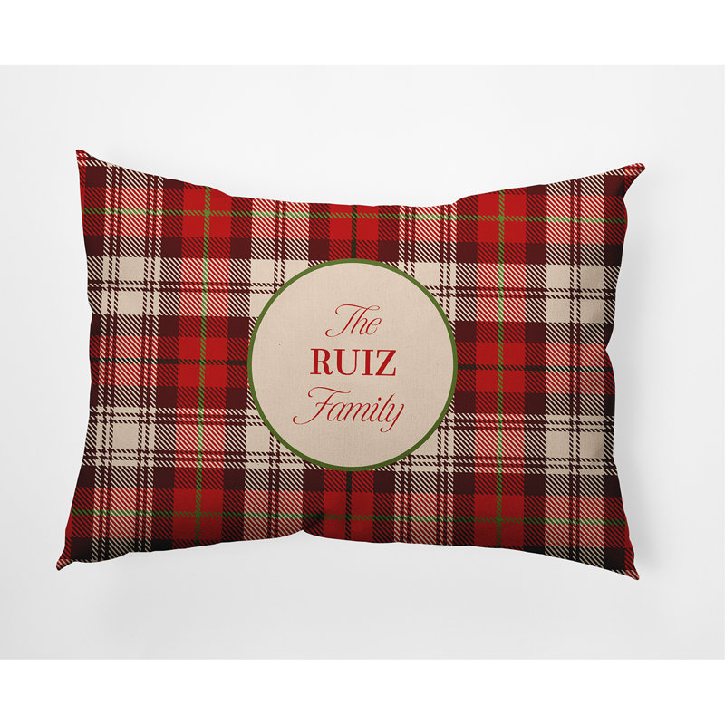 Polyester / Mélange de polyester Housse de coussin rectangulaire intérieure / extérieure lombaire et insert, Rouge audacieux