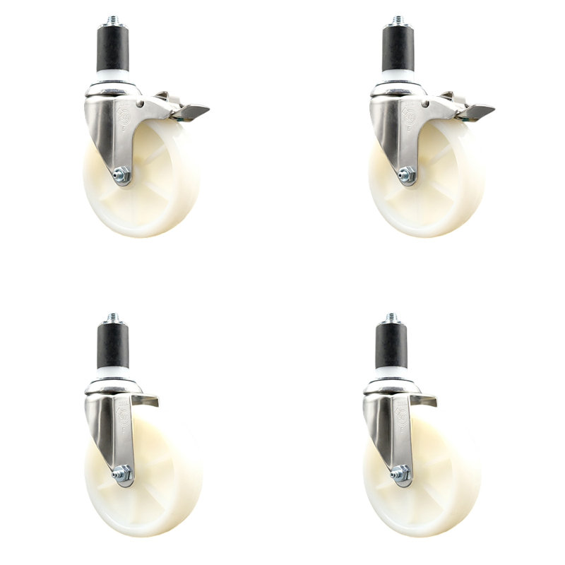 Swivel Stem Caster, 5" H x 5" W