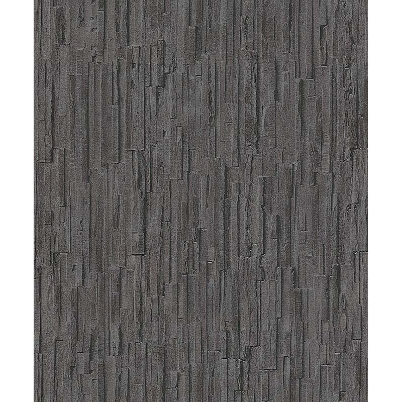 Rouleau de papier peint patiné 33 pi x 21 po Chanee, Noir