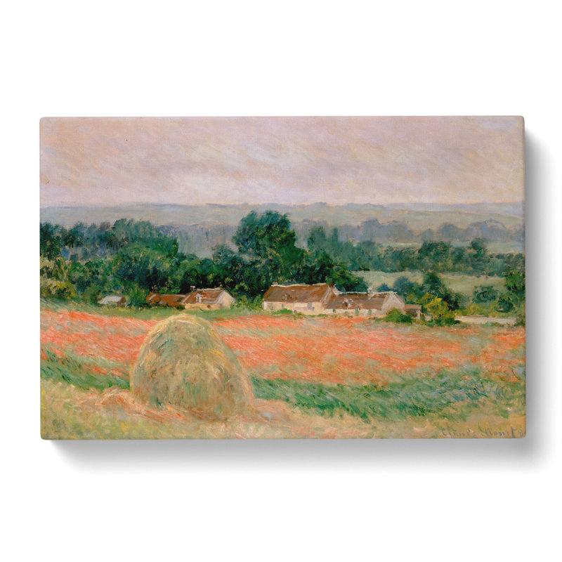 Haystack At Giverny by Claude Monet - Wrapped Canvas, 40cm H x 60cm W x 3cm D