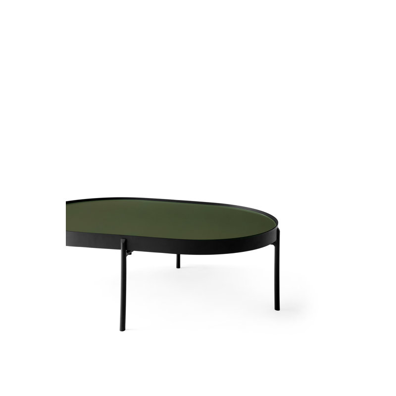 Norm Architects Coffee Table, 13.8" H x 38" L x 19.5" W, Brown