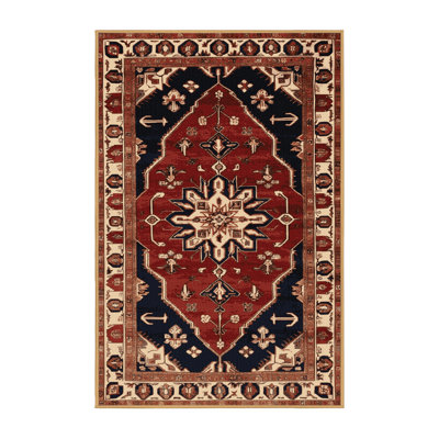 Machine Washable Persian Brown Area Rug