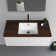 APRESSHUI 13.5'' Ceramic Rectangular Bathroom Sink with Overflow