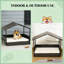Lit pour animal de compagnie, niche pour chien en rotin-123829774
