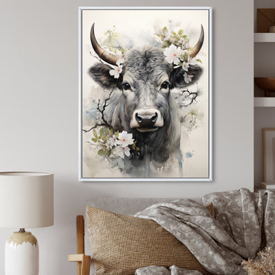 Lamberry, art asiatique, vache Sumi XIII