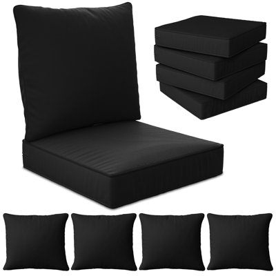 24" X 24" X 6" Outdoor Deep Seat Cushions Set - 4