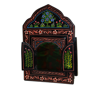 Massena Wood Flat Wall Mirror