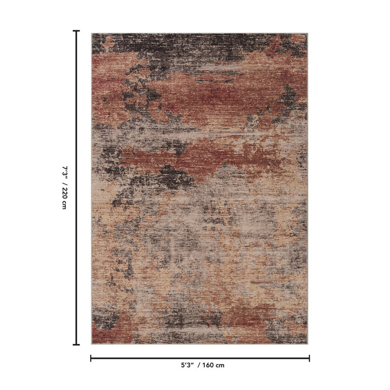 Bijou 5 pi. 3 po X 7 pi 3 po Tapis, Rectangle 5 pi 4 po x 7 pi 4 po