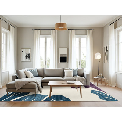 Tapis beige lavable à la machine
