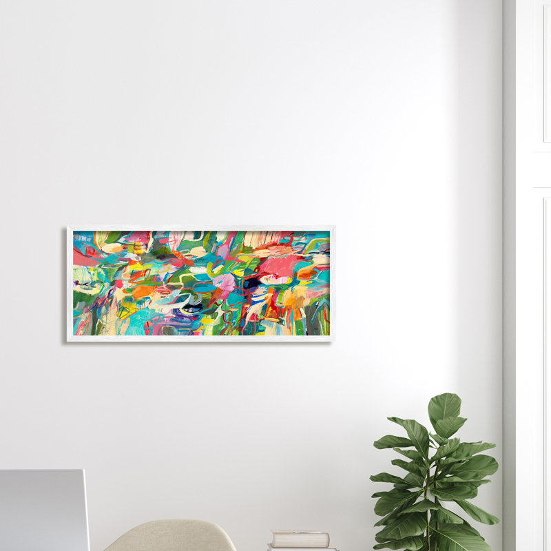 «Complex Playful ToneBright» - impression, H 13 po x l 30 po, Toile tendue