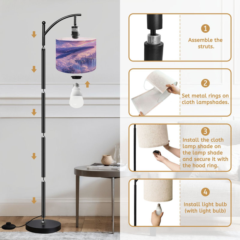 Lampe sur pied PeeNoke Arc Whales