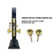 Premier Lock Brass Mortise Entry Left Hand Door Lock Set With 2.5 In. Backset, 2 SC1 Keys And Swivel Spindle