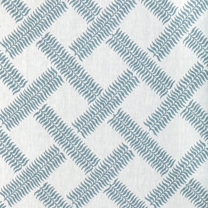 Garden Trellis Weave Fabric, Sky
