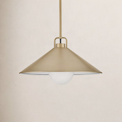 Zoë Single Light Metal Steel Dimmable Pendant