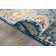 Furtado Oriental Blue/Orange/Yellow Area Rug