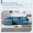 103.5" Chenille Modular Sectional Sofa With Deep And Wide Seat,L Shaped Cloud Couch Set With Double Cushions,4 Seat Sofa With Movable Ottoman,Oversized Indoor Furniture For Living Room,3 Colors-1187969942