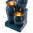 Wakiyan 28.7" 4-Tier Outdoor Solar Water Fountain With LED Lights-1922413403