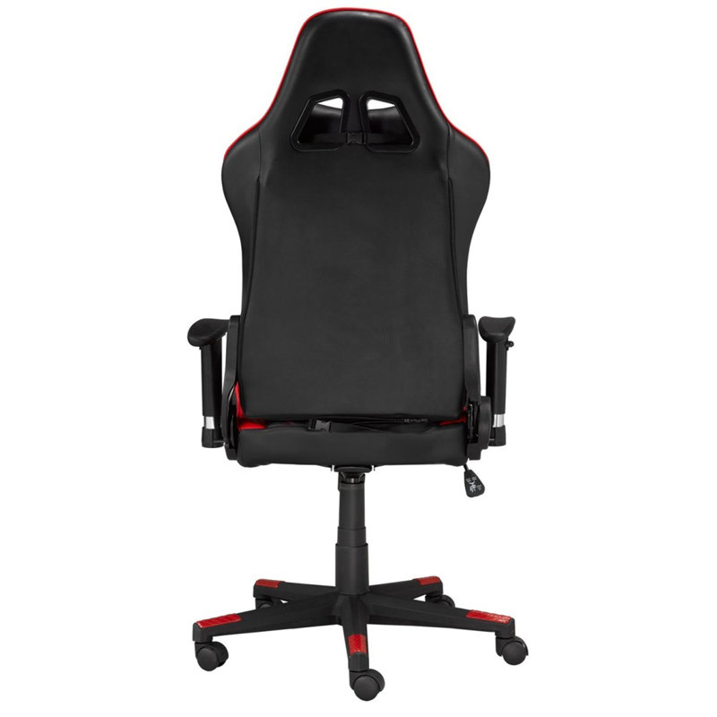 Fauteuil de jeu violet, noir / rouge, Noir / rouge