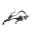 Sculpture géante abstraite en acier inoxydable 105 po x 36 po x H 58 po