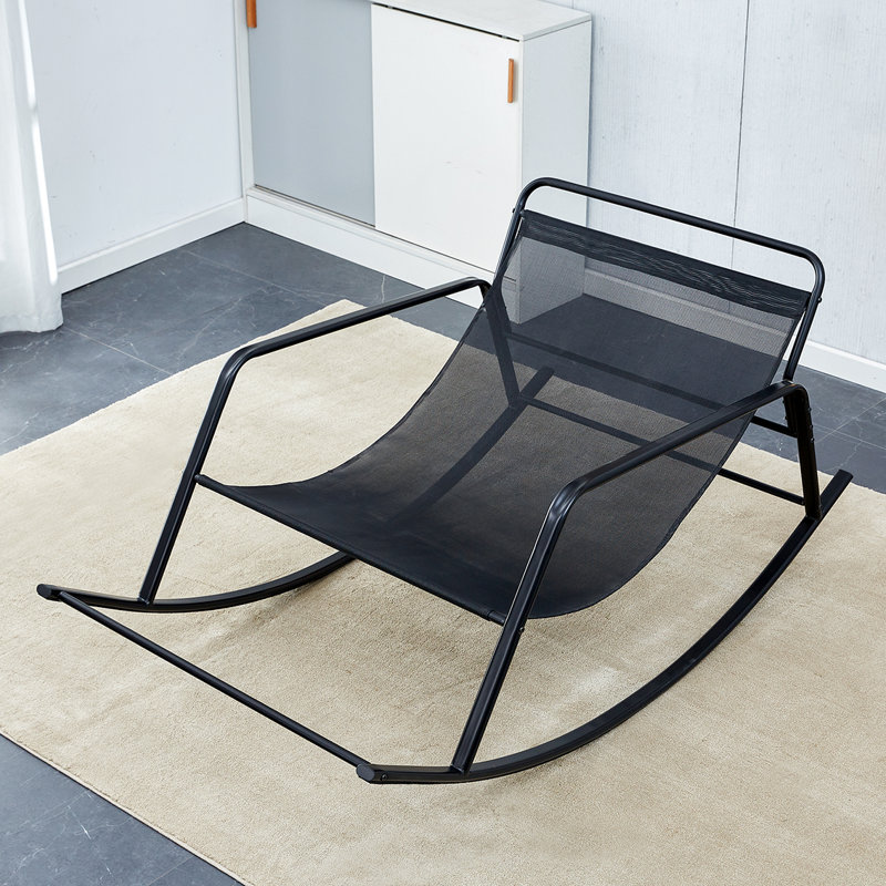 George Oliver Fiona Metal Outdoor Rocker Chair | Wayfair