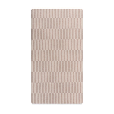 Cocoa Stripe Muslin Crib Sheet