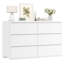 Commode 6 tiroirs pour chambre à coucher-1674981409