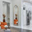 Miroir pleine grandeur doré à fixation murale 16 po x 71 po