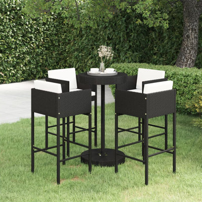 Garden Bar Set with Cushions Patio