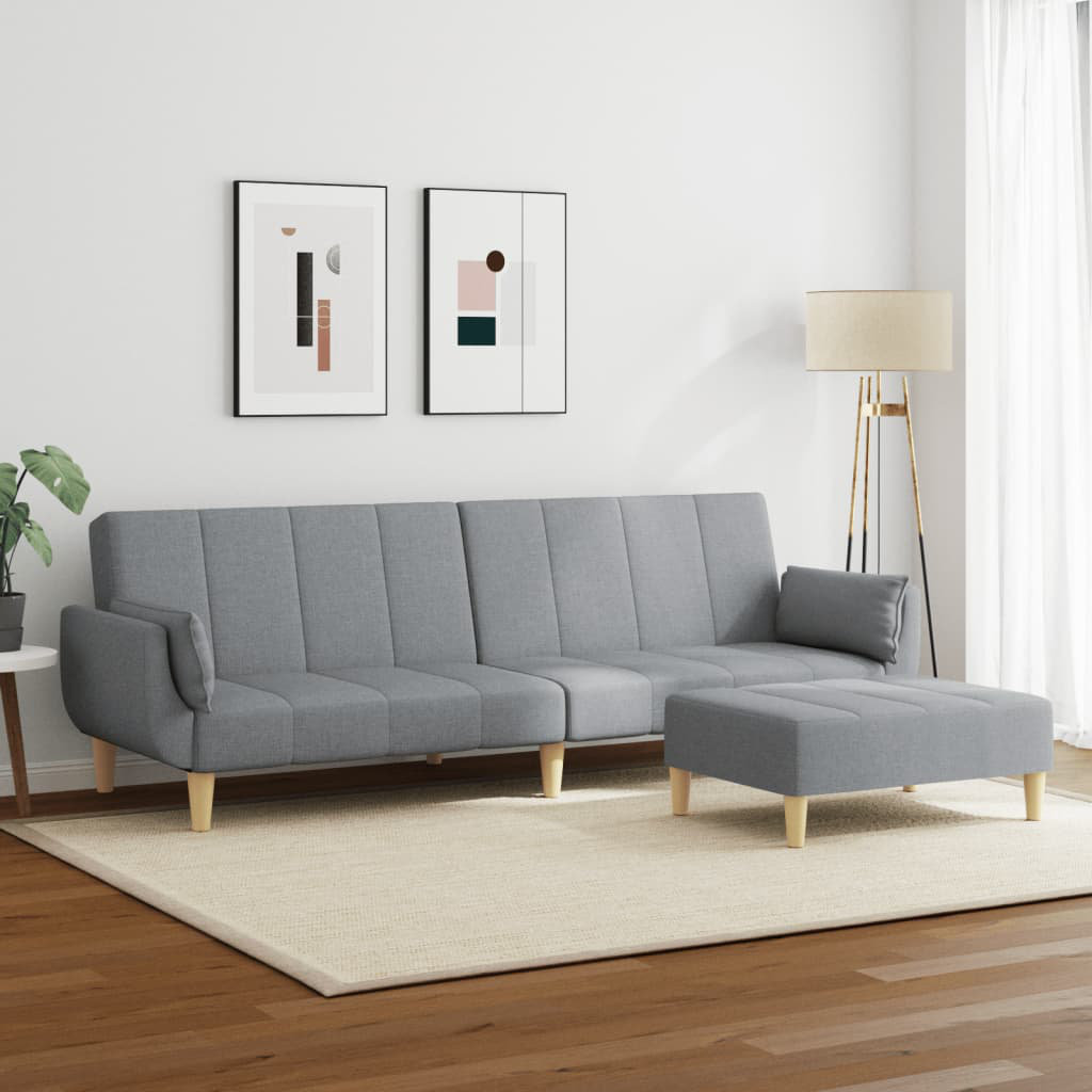 Vidaxl Schlafsofa 2-Sitzer mit Fußhocker