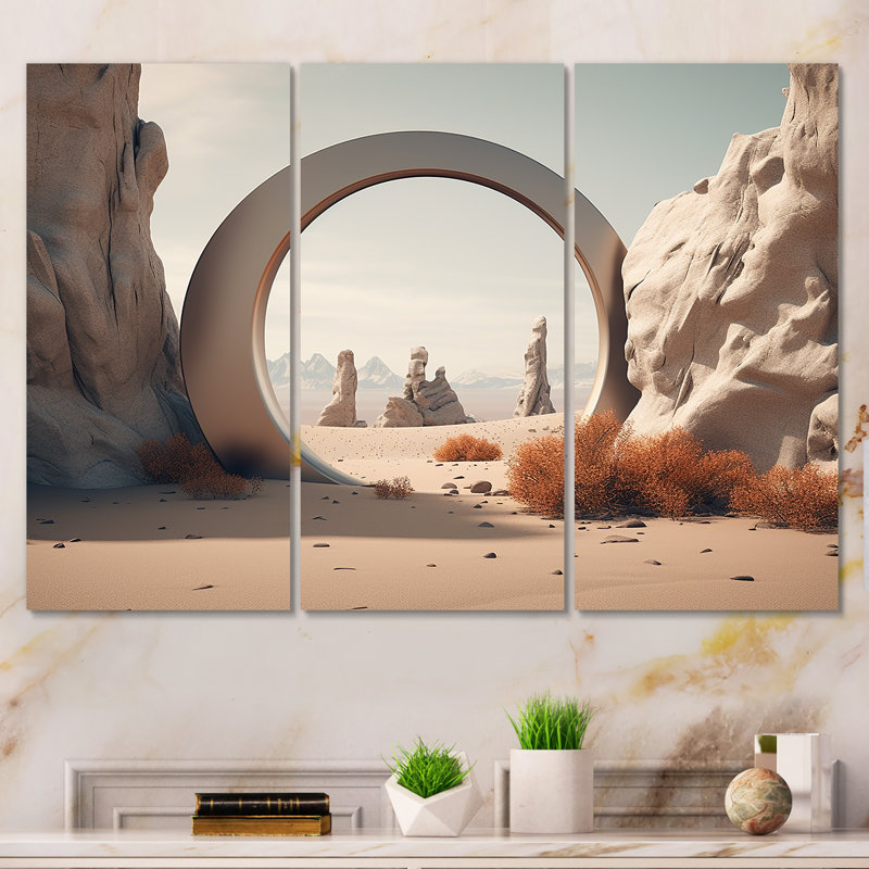 Art mural surréalisme, Toile tendue, H 32 po x l 48 po