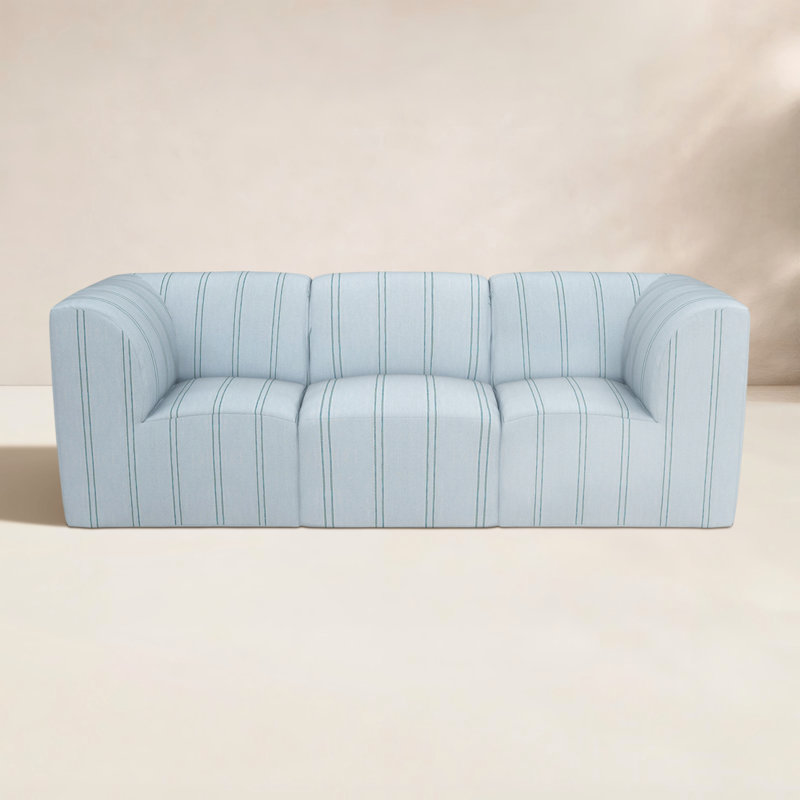Eliana 96" Sunbrella® Outdoor Sofa, Wayward Sky