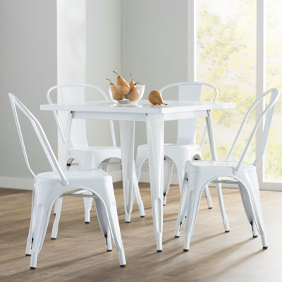 Metal Indoor-Outdoor Table Set