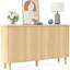Buffet 59,74 "moderne en noyer avec rangement