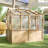 6.7 FT x7.8 FT Solid Wood Greenhouse