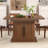 Fluted Extendable Dining Room Table For 4-6, 47-65 Inch Rectangle Kitchen Dining Table With Sliding Door, Storage-1884457046