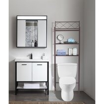 Furniture of America Kilrea Traditional Over The Toilet Shelf Organizer by, Size: Sand Black/Light Pure Copper, Bronze