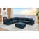 Arliz 7 - Piece 144" Wide Reversible Modular Corner Sectional with Ottoman