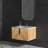 30 Inch Wall-Mounted Bathroom Vanity with 3D Fluted Panel and Ceramic Integrated Sink