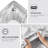 Grey 4 Pcs Twin 100% Satin Luxury Sheet - Wrinkle , Smooth And Silky, Tames Frizz, Fitted For 16" Mattresses, Open Ended Pillowcases, Helps With Hair Breakage,